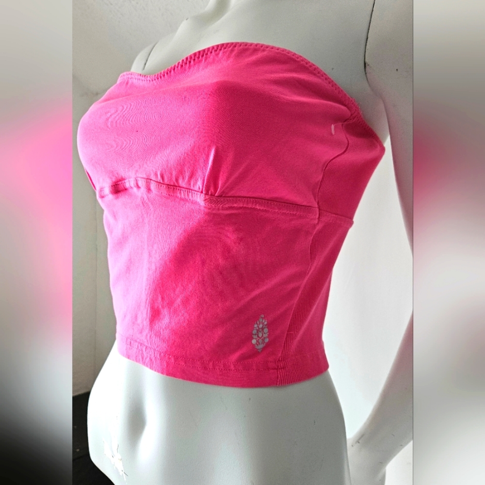Free People NWOT Hot Shot Tube Top Hot Pink